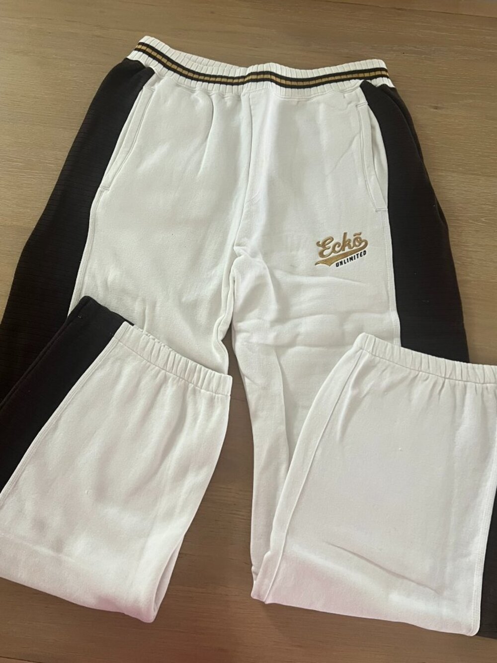 White and Brown Ecko Unlimited Sweatpants